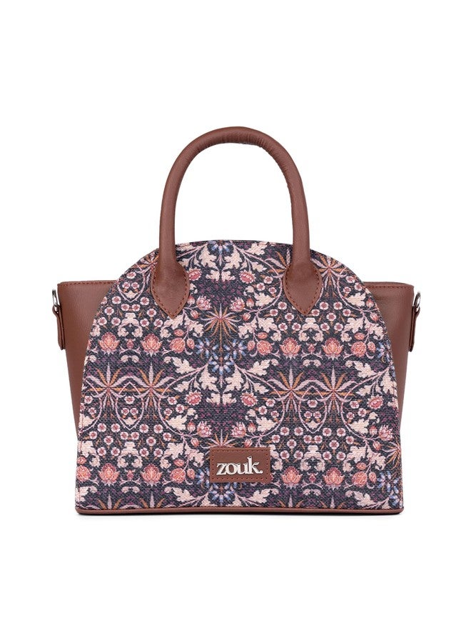 ZOUK Konkona City Satchel Bag | Stylish Handbag for Women | Tote Bag with Big Size Utility | Office, Travel & Casual Use | Water-Resistant | Vegan Leather | Kolkata Nouveau - Image 1